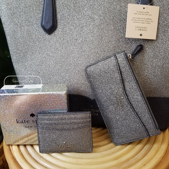 Kate Spade Lola Tote Large Card Holder 3 piece set - Picture 9 of 12